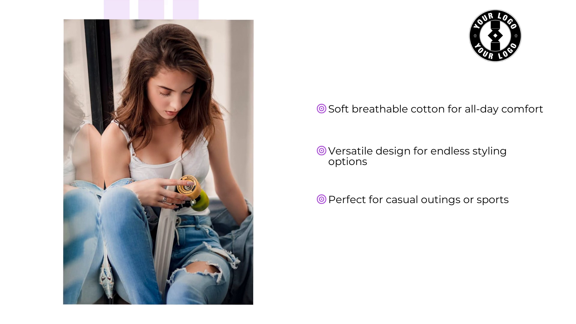 Product video template example